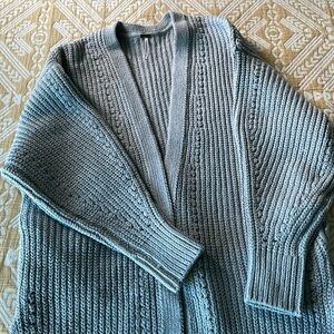 Free People Grey Cardigan